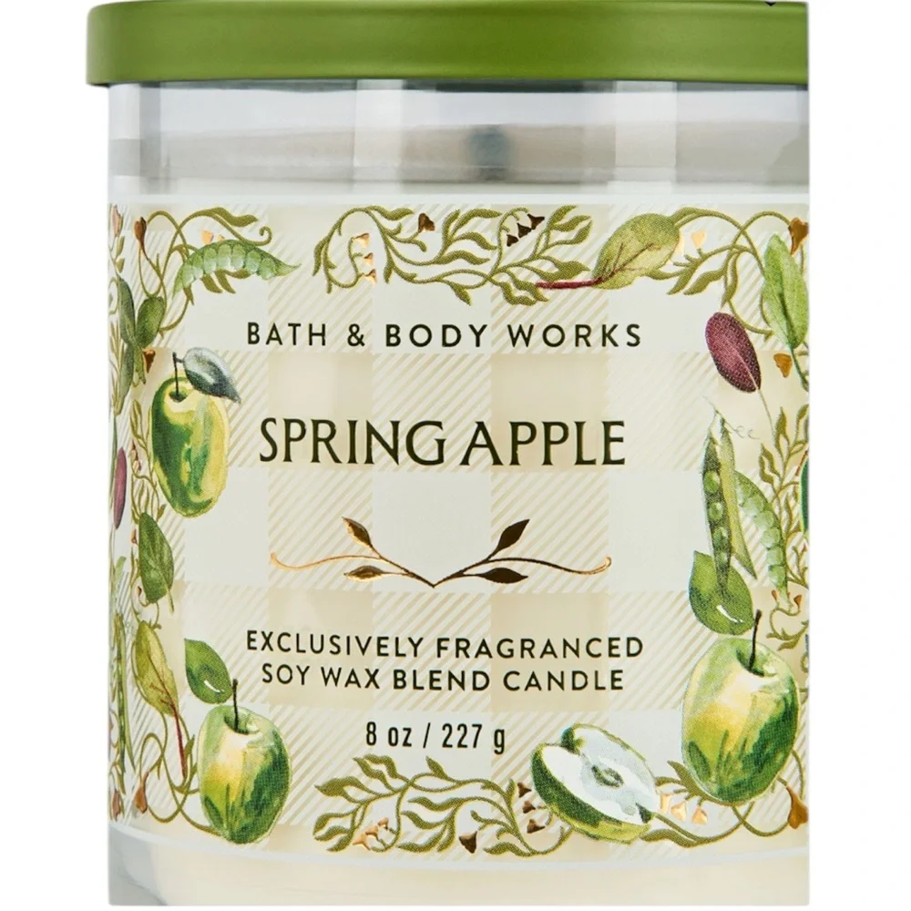 SPRING APPLE Bath & Body Works Single-wick Candle